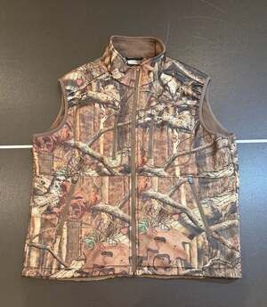 Game Winner Mens XL Hunting Vest Mossy Oak Break-Up Infinity Camo Full Zip